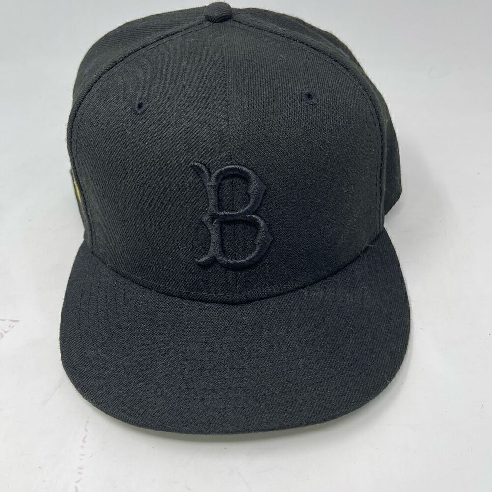 New Era 59FIfty Black Boston Red Sox MLB Baseball Cap Hat Size 8
